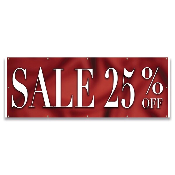 Sale 25% Off Banner Concession Stand Food Truck Single Sided